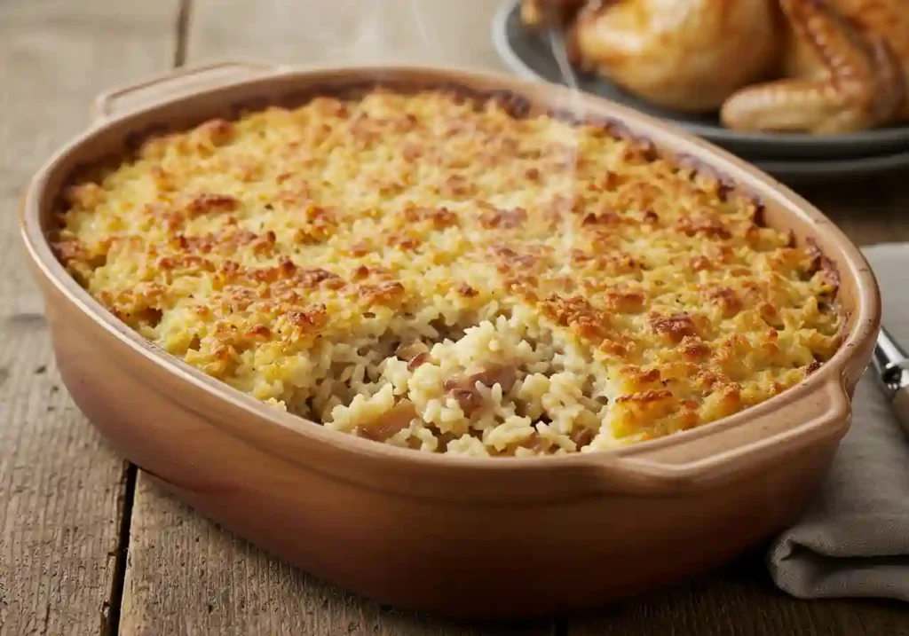 French Onion Rice Bake