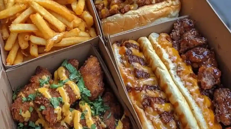 Fried Chicken Sandwiches, Wings & Fries Feast!