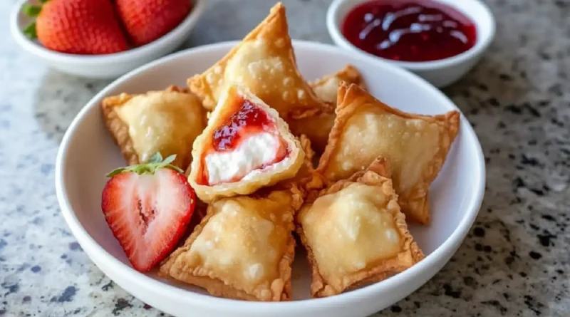 Strawberry Cheesecake Wonton