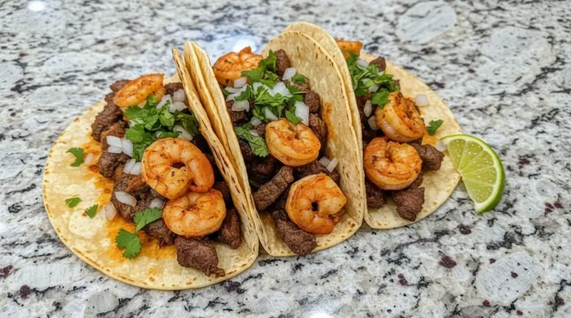 Shrimp and Steak Tacos