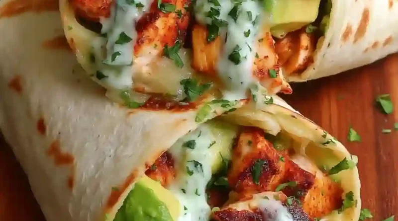 Avocado Chicken Wraps