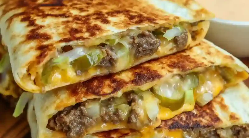 Cheeseburger Quesadillas Recipe