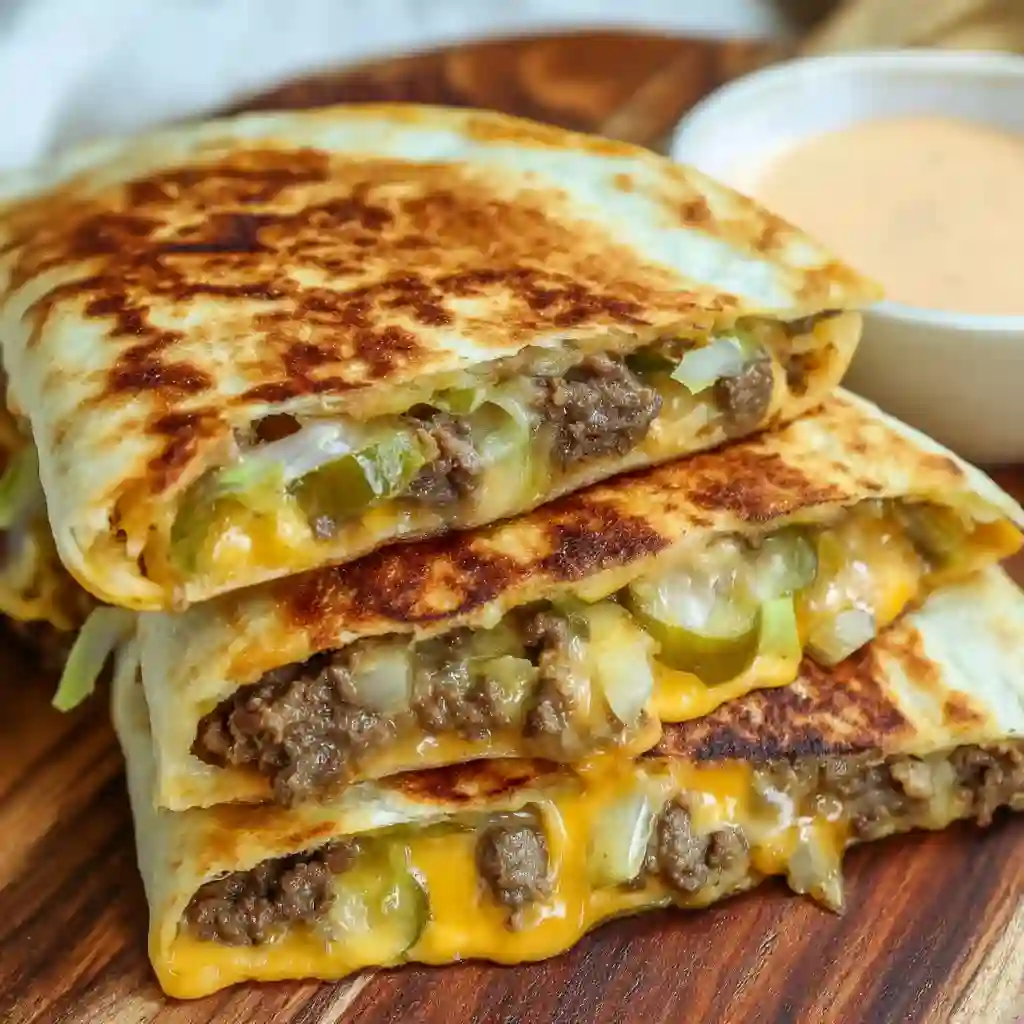Cheeseburger Quesadillas Recipe