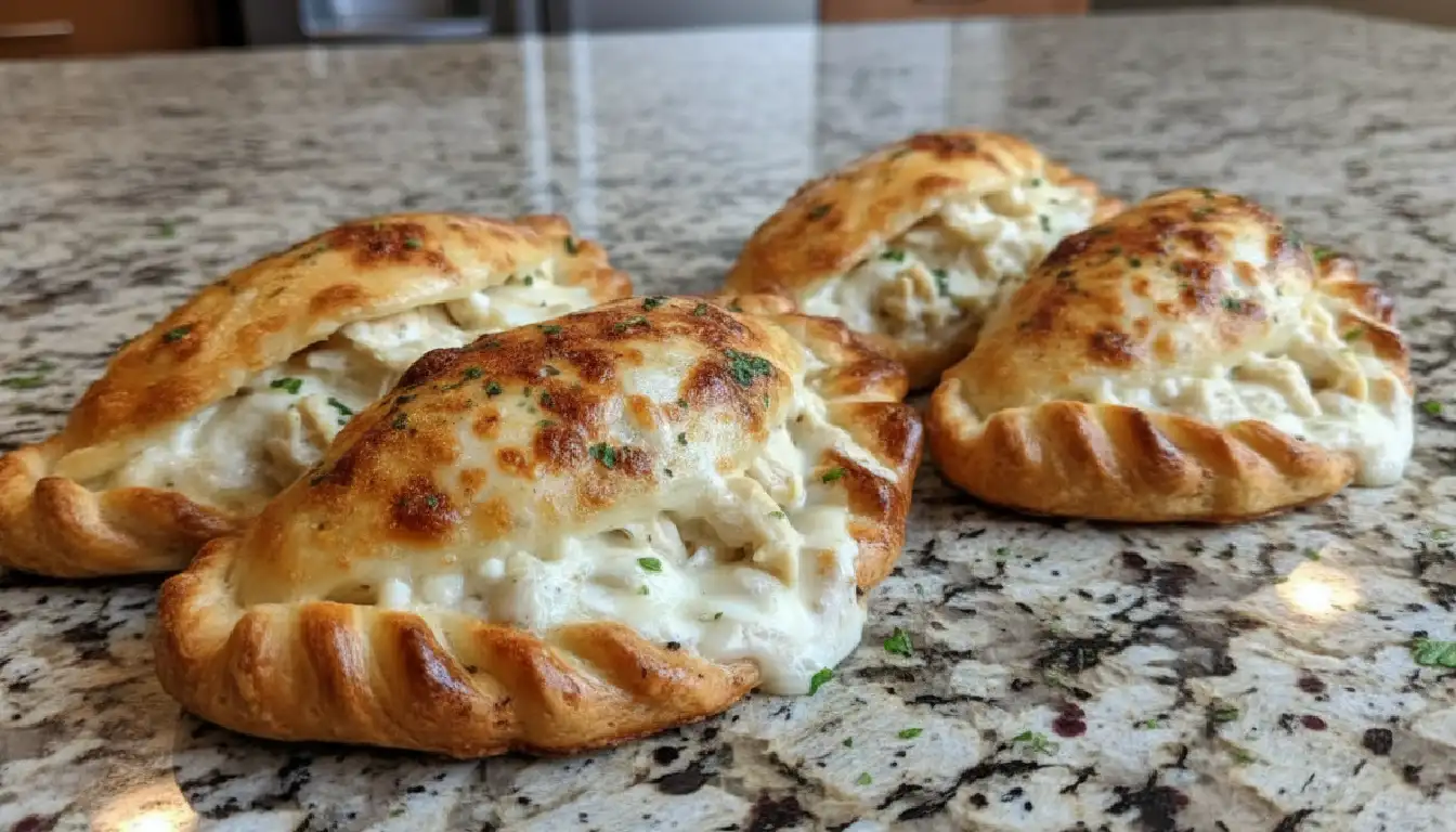 Cheesy Chicken Pockets Recipe - My Grandma's Pie