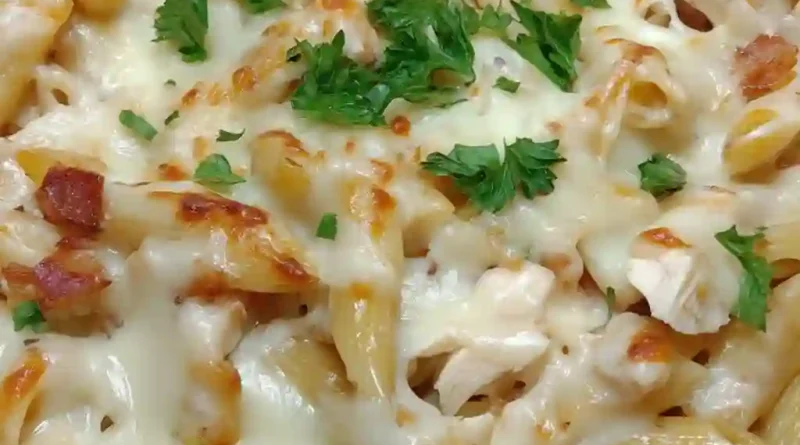 Chicken Bacon Ranch Pasta Bake