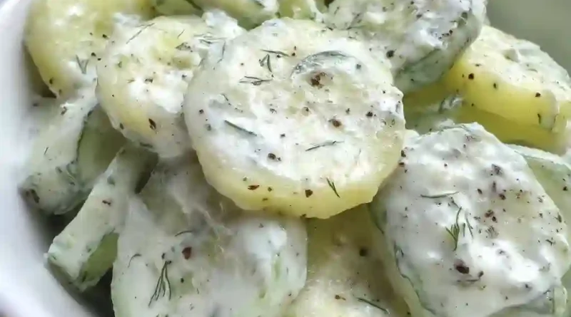 Creamy Cucumber Salad