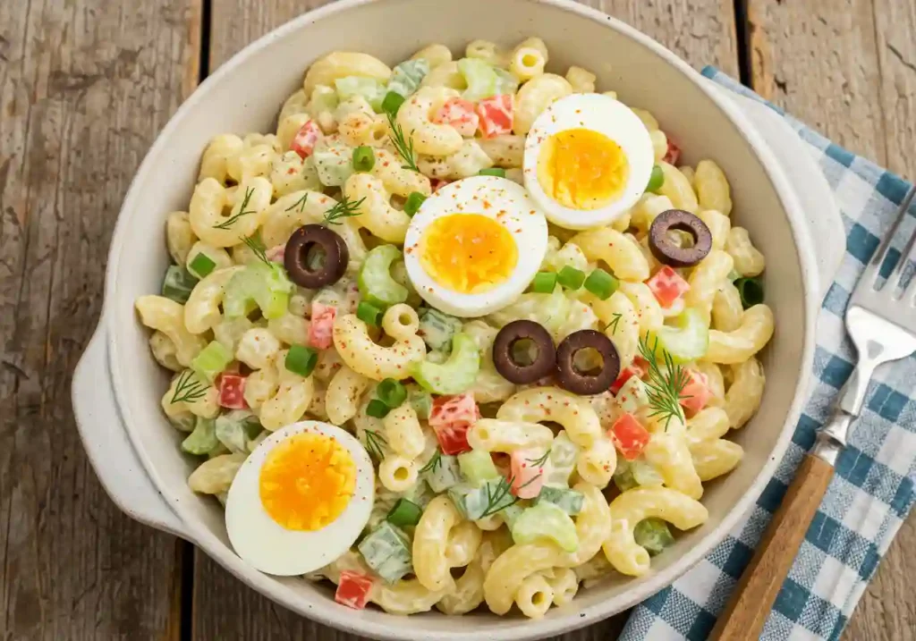 Deviled Egg Macaroni Salad
