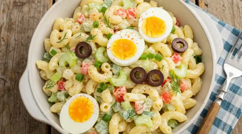 Deviled Egg Macaroni Salad