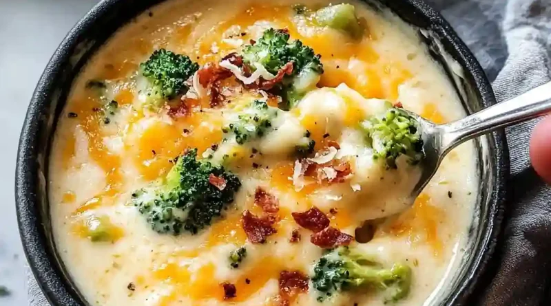 Loaded Broccoli Cheese Soup