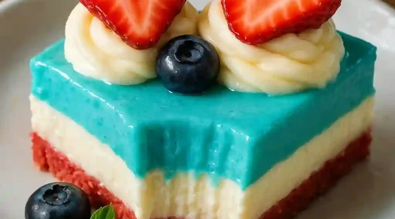 No-Bake Patriotic Cheesecake
