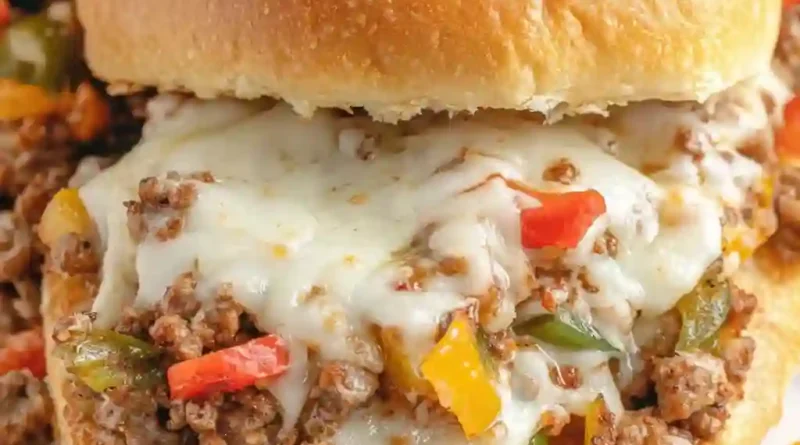 Philly Cheese Steak Sloppy Joes