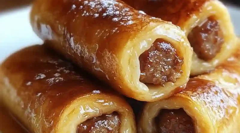 Sausage French Toast Roll-Ups