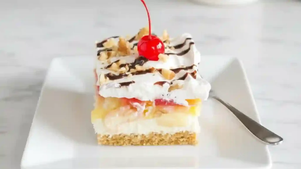 No Bake Banana Split Dessert