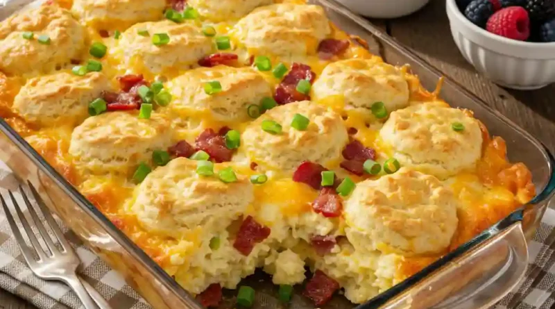 Biscuit Breakfast Casserole