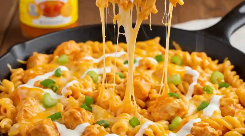 Buffalo Chicken Pasta Skillet