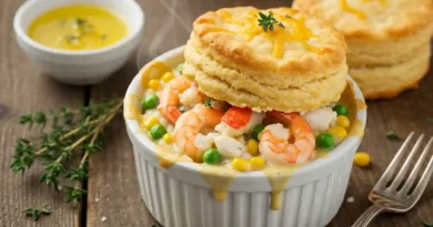 Cheddar Bay Biscuit Seafood Pot Pie