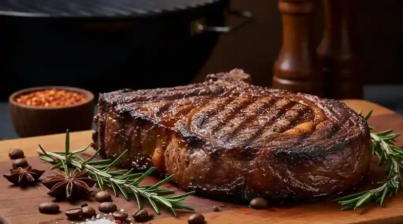 Coffee Rubbed Grilled Ribeye