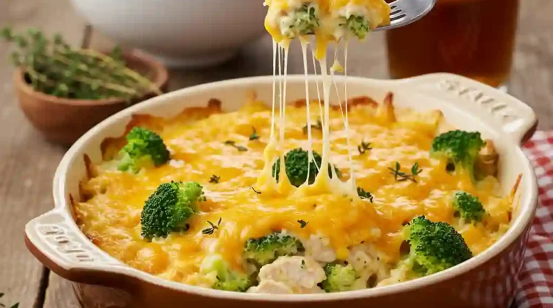 Cracker Barrel Broccoli Cheddar Chicken Casserole