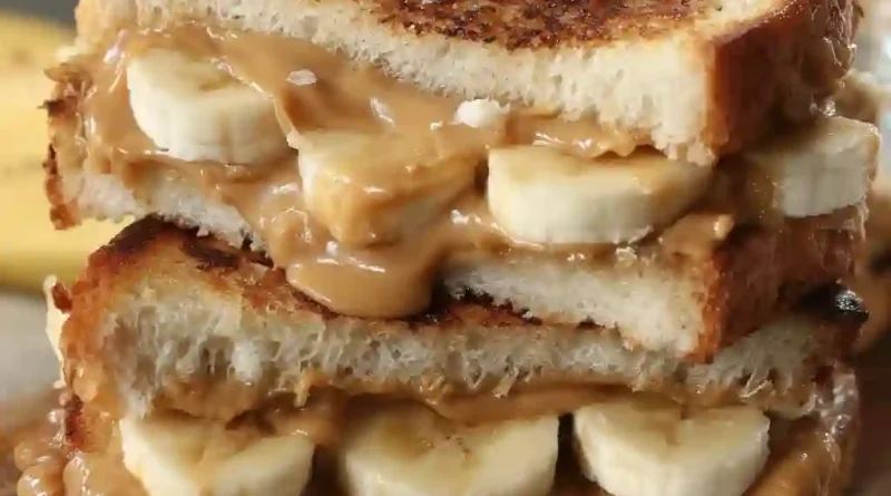 Grilled Peanut Butter Banana Sandwich