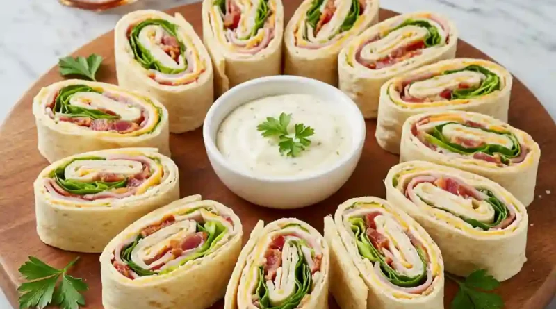 High Roller Pinwheel Sandwiches