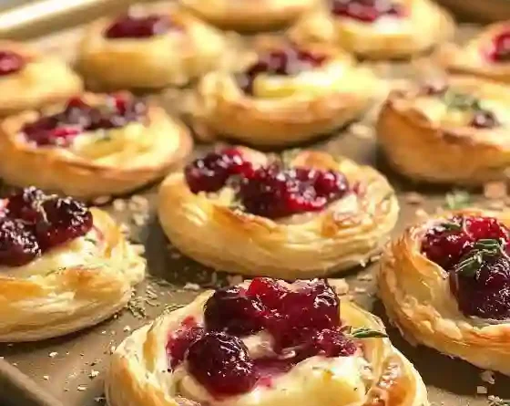 Holiday Heaven Bites 3-Ingredient Cranberry Brie Bites