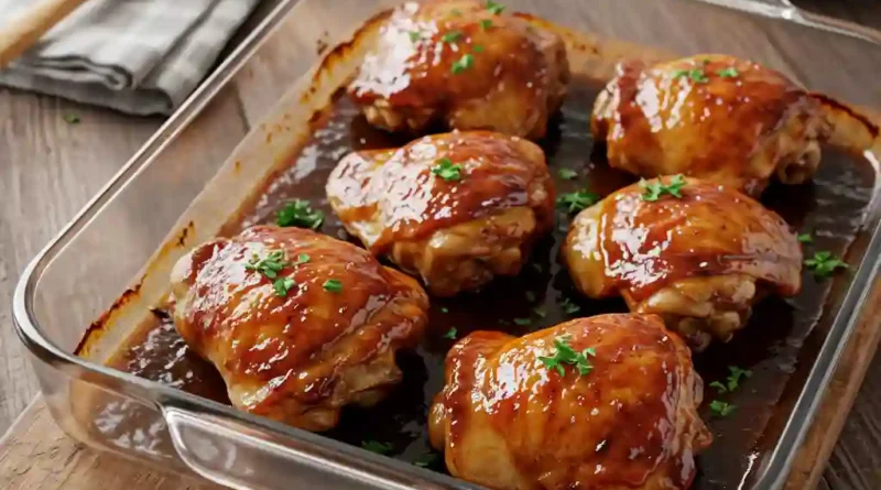 Oven Baked Sticky BBQ Chicken