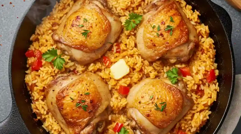 Paprika Chicken and Rice Bake