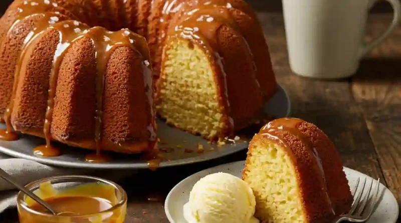 Salted Caramel Kentucky Butter Cake