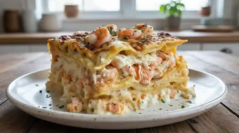 Seafood Lasagna With Shrimp and Crab