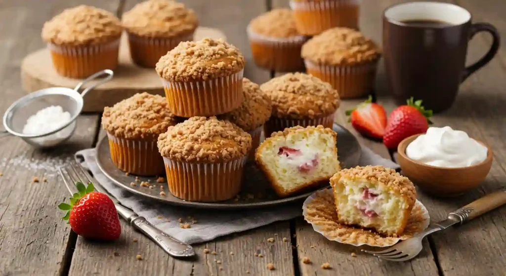 Strawberry Cheesecake Muffins
