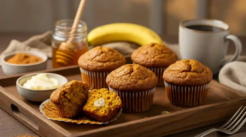 Pumpkin Banana Muffins