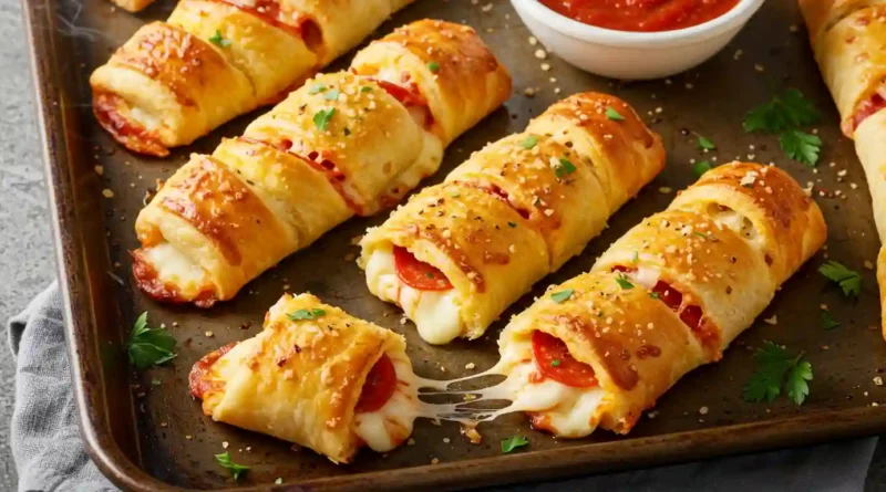 Stuffed Pepperoni Pizza Sticks