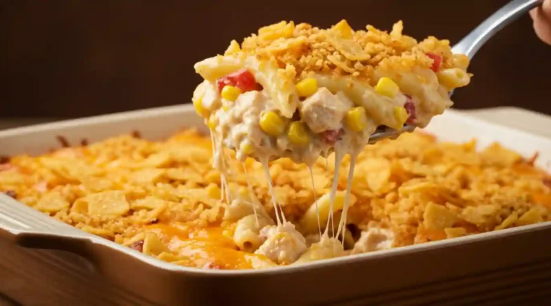 Tex Mex Chicken Noodle Casserole