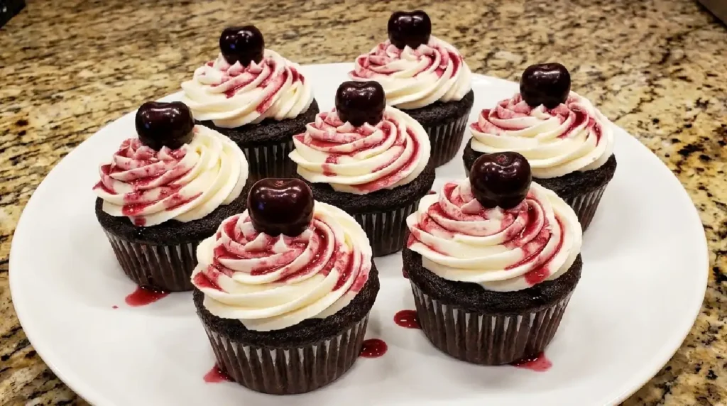 Chocolate Cherry Cupcakes