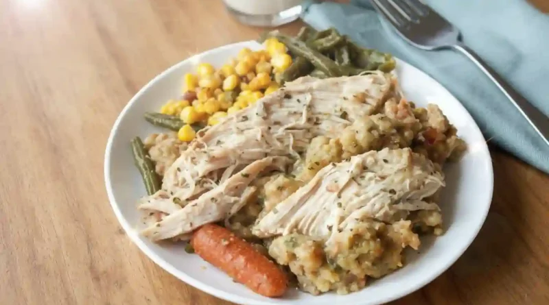 Crockpot Chicken and Stuffing