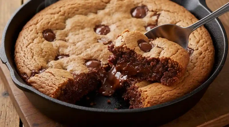 Deep Dish Skillet Brookie Recipe