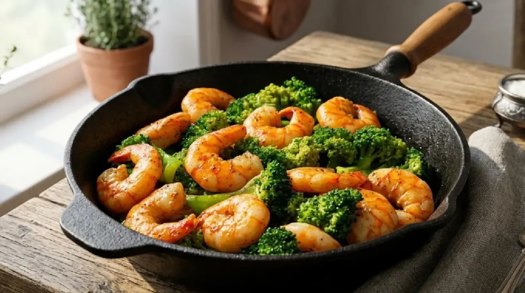 Stir-Fry Style Shrimp and Broccoli Recipe