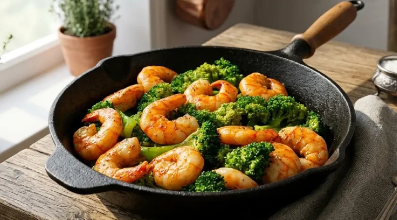 Stir-Fry Style Shrimp and Broccoli Recipe
