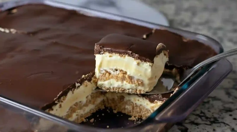 The Best Creamy No Bake Eclair Cake Recipe
