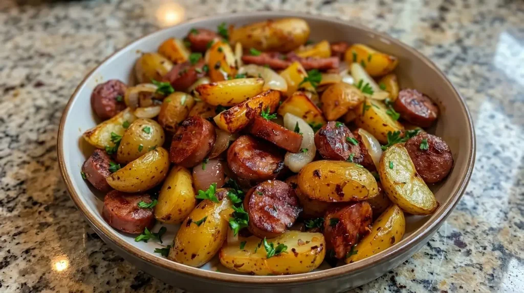 Easy Oven-Roasted Sausage and Potatoes Recipe