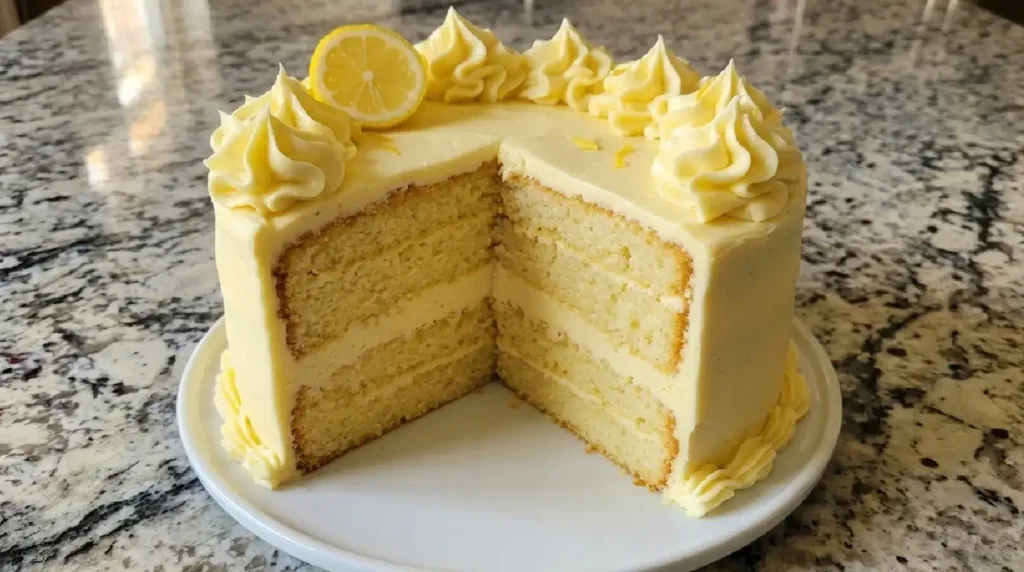 Vanilla Lemon Layer Cake
