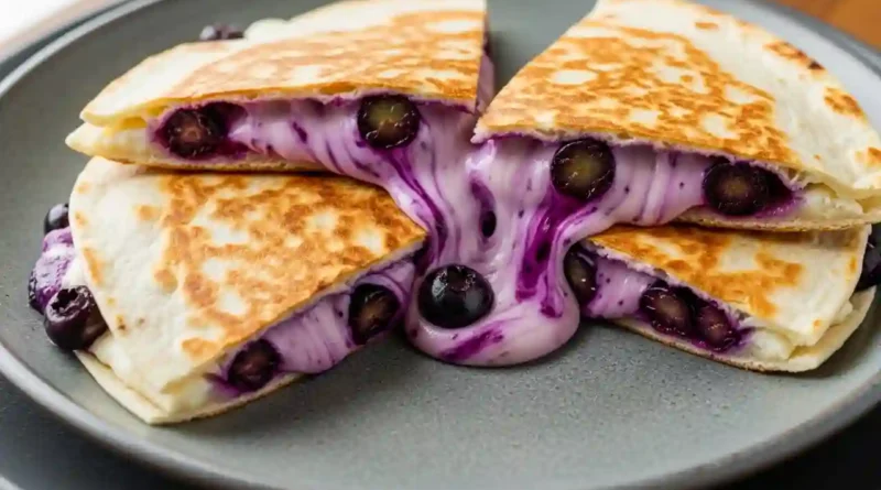 Blueberry Breakfast Quesadillas