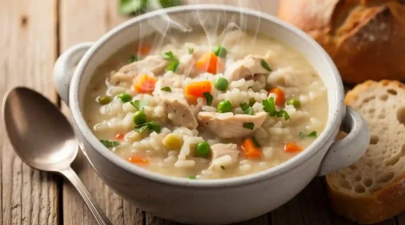 Creamy Chicken Rice Soup Recipe
