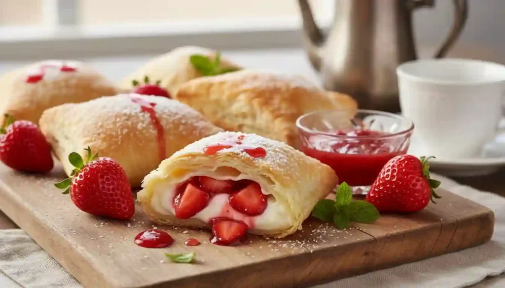 Deep Fried Strawberry Cheesecake Pies Recipe