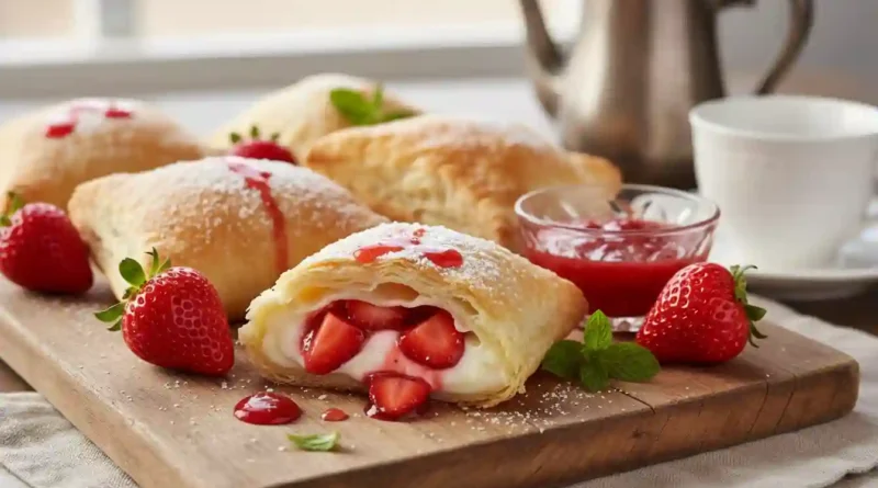 Deep Fried Strawberry Cheesecake Pies Recipe