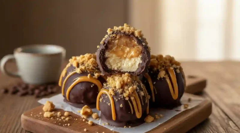No-Bake Peanut Butter Cheesecake Balls
