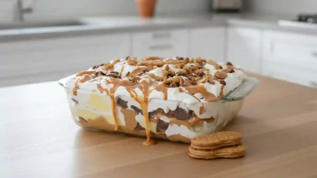 Peanut Butter Cookie Lasagna