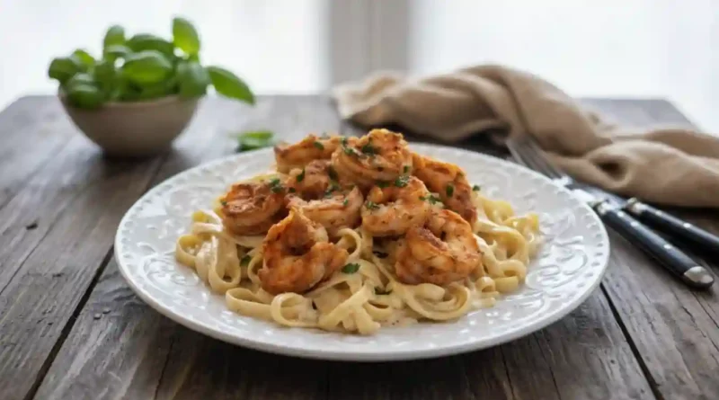 Cajun Shrimp Fettuccine Alfredo