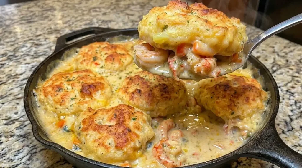 Cheddar Bay Biscuit Seafood Pot Pie Recipe
