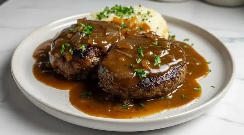 Classic Salisbury Steak with Rich Onion Gravy